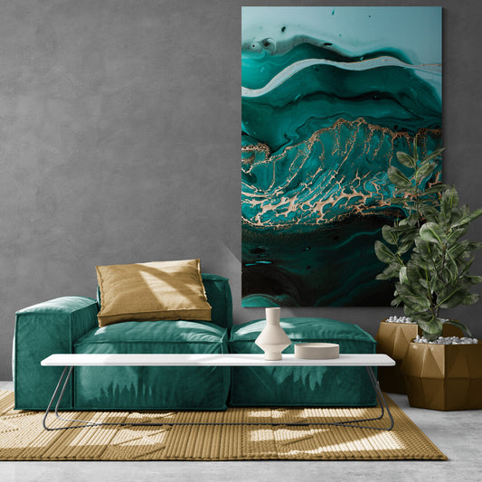 Tablou Canvas Green Waves Panoply.ro