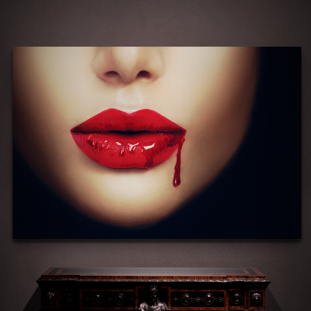 Tablou Canvas Vampire Lips