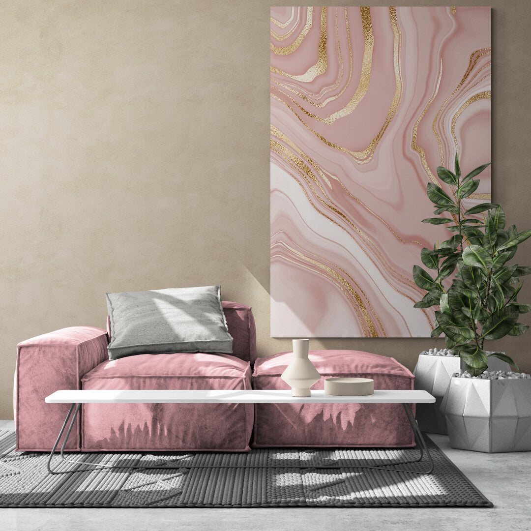 Tablou Canvas Pink Marble Panoply.ro