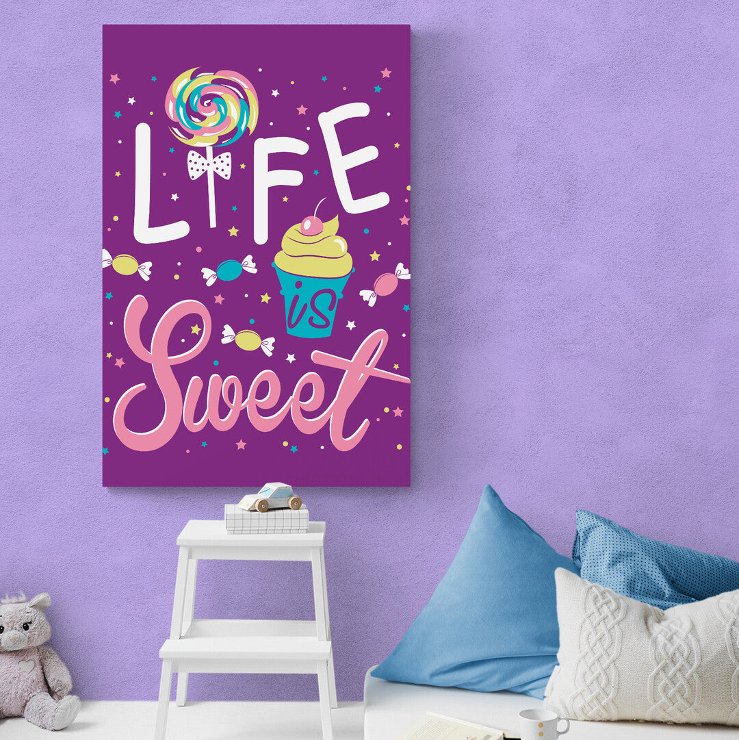 Tablou Canvas Life is Sweet Panoply.ro