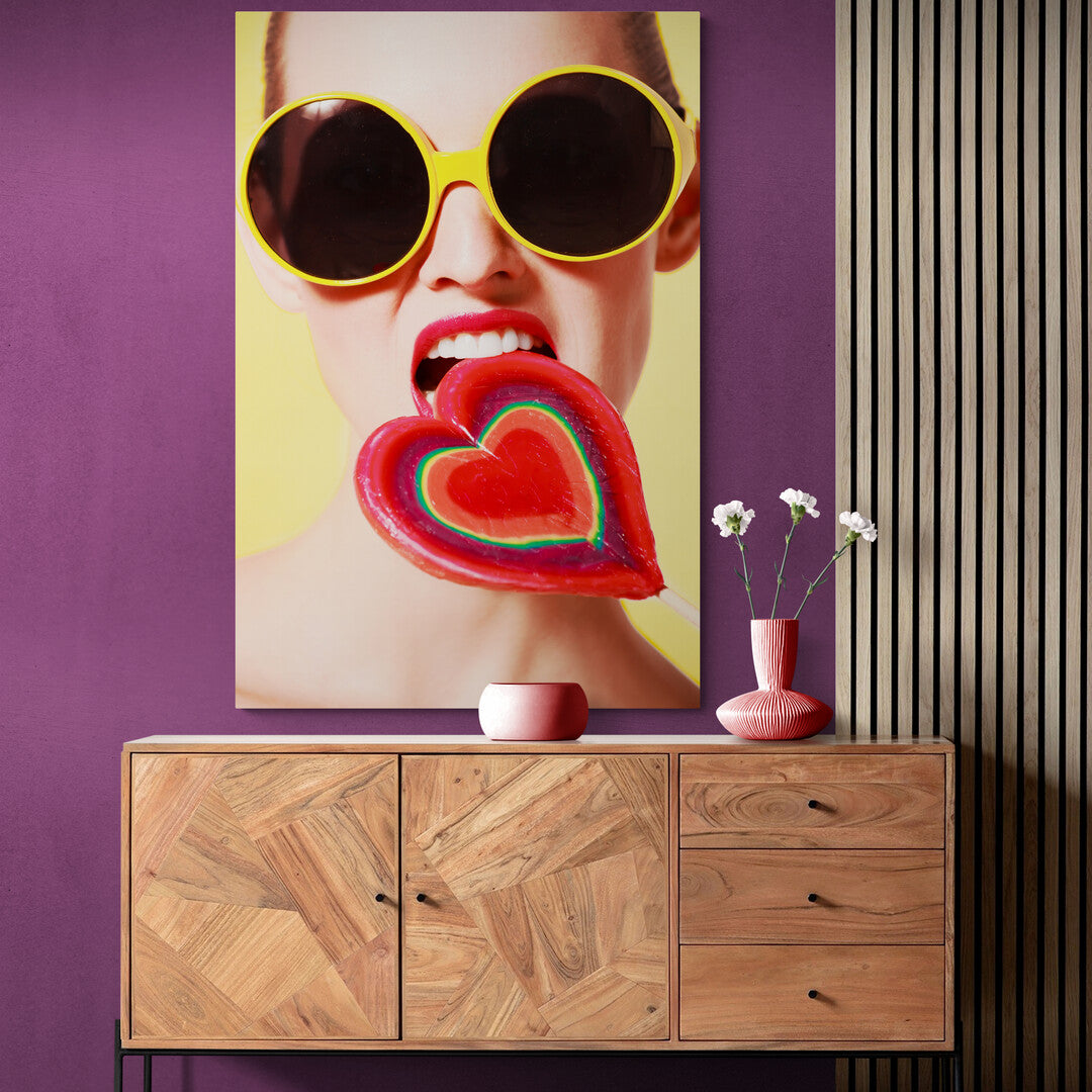 Tablou Canvas Heart Lollypop Panoply.ro