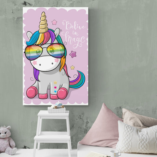Tablou Canvas Rainbow Pony Panoply.ro