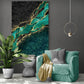 Tablou Canvas Green Particles Panoply.ro