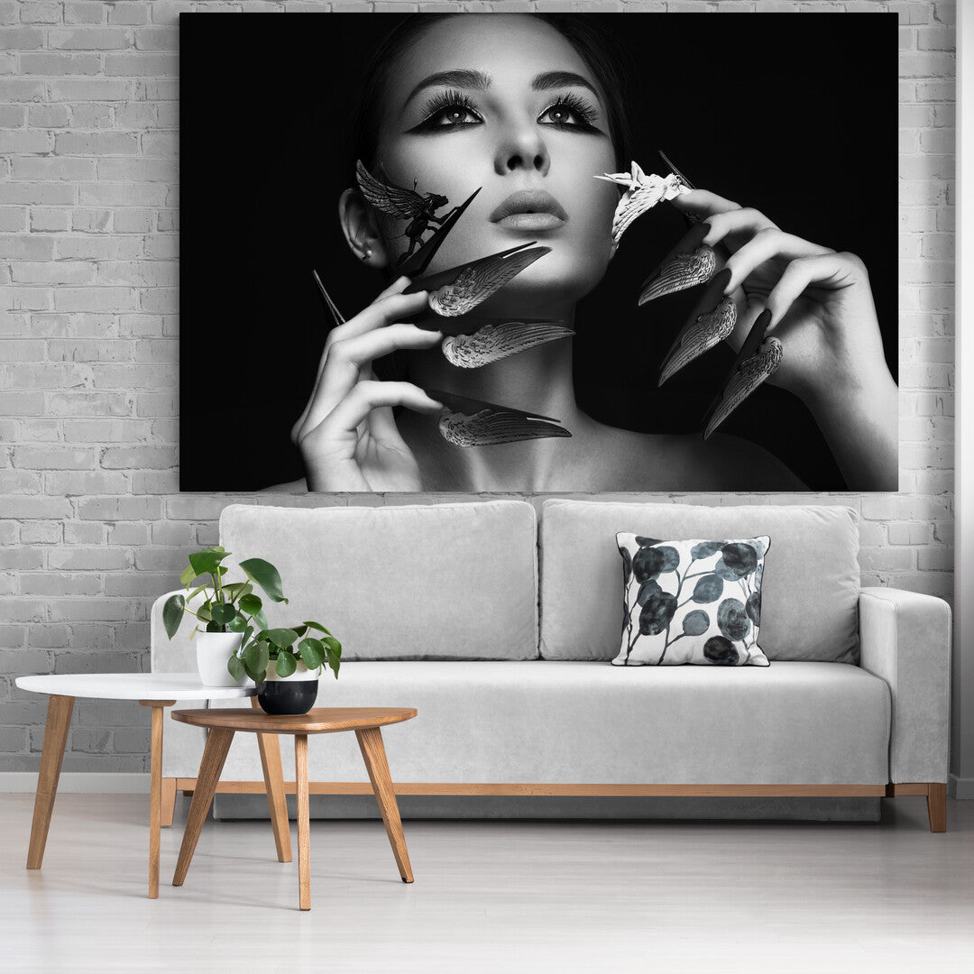 Tablou Canvas Black and White Beauty Panoply.ro