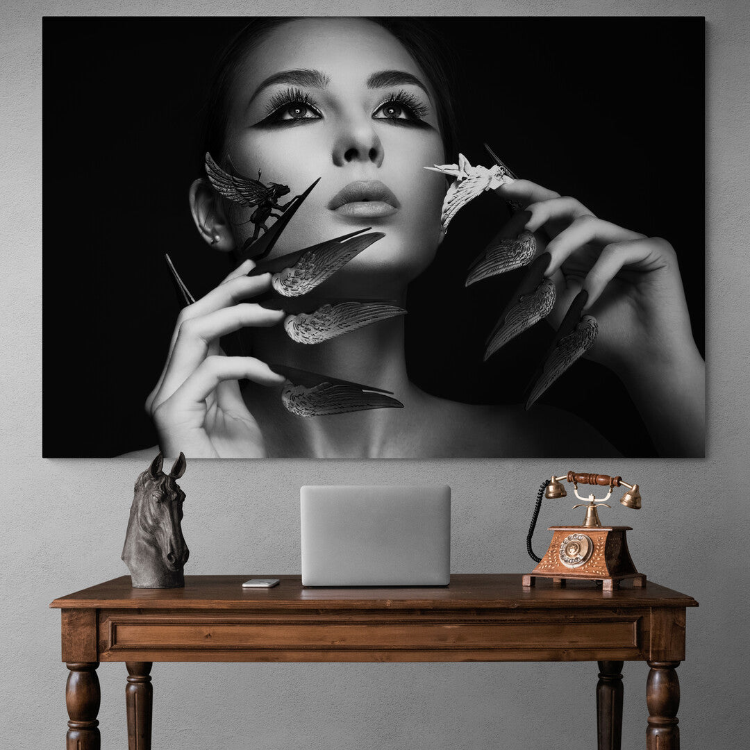 Tablou Canvas Black and White Beauty