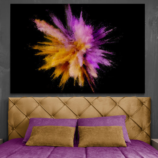 Tablou Canvas Purple and Orange Splash Panoply.ro