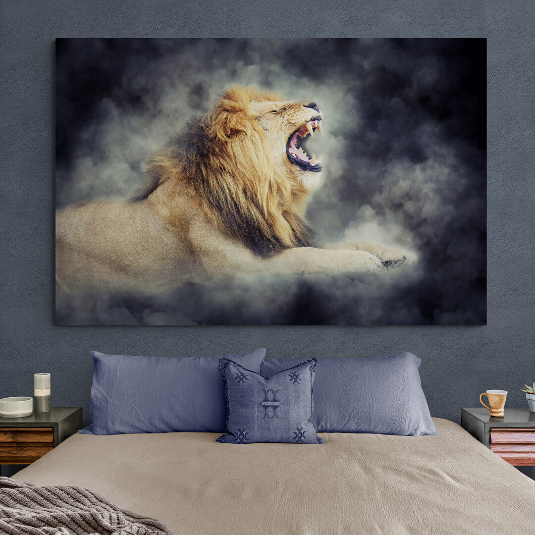 Tablou Canvas Lion Rage