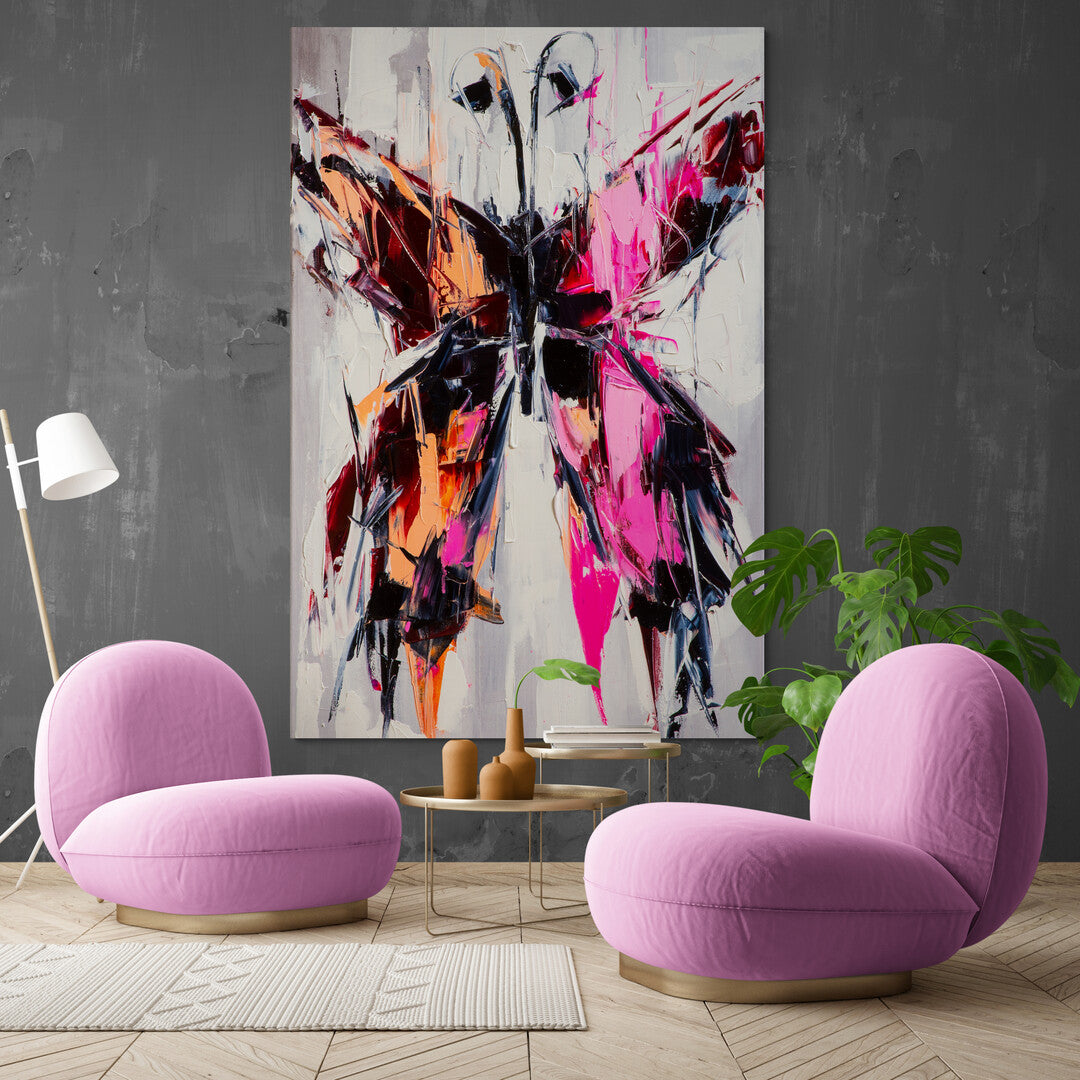 Tablou Canvas Fluture Abstract Colorat Panoply.ro
