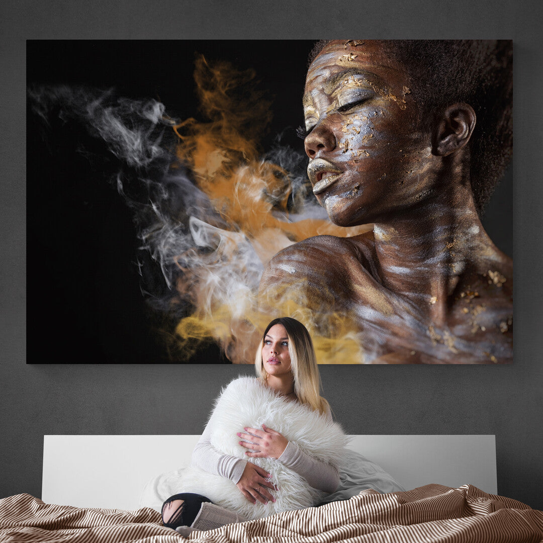 Tablou Canvas Silver and Gold Woman Panoply.ro