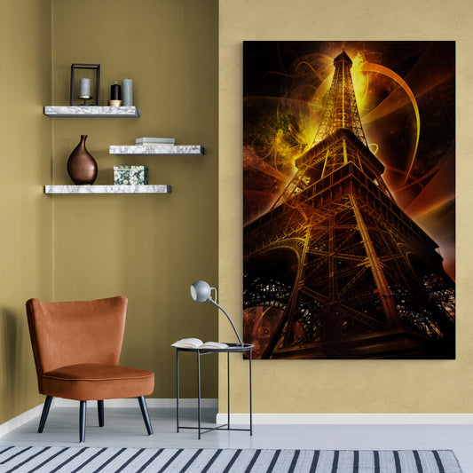 Tablou Canvas Turnul Eiffel Iluminat Panoply.ro