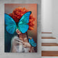 Tablou Canvas Femeie Chip de Fluture